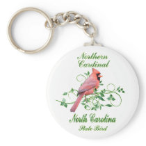 Cardinal North Carolina State Bird Keychains