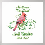 Cardinal North Carolina State Bird posters