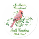 Cardinal North Carolina State Bird stickers