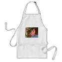Cardinal on Bird Bath aprons by TLArnold Cardinal on Bird Bath aprons
