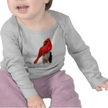 Cardinal on Post Tshirt