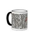 Cardinal on Snowy Dogwood Mug