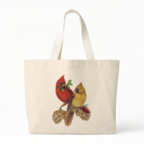 Cardinal Pair Canvas Bag