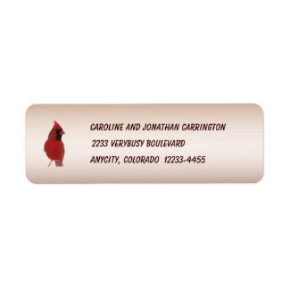 Cardinal Return Address Label