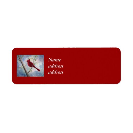 Cardinal Return Address Labels Zazzle