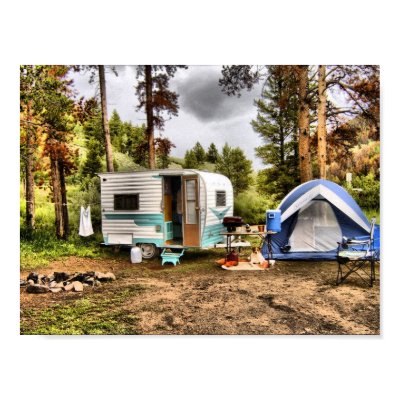 Cardinal Trailer Camping Poster by ClassicTrailerArt