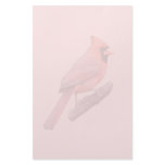 Cardinal Watermark Customized Stationery