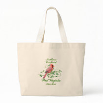 Cardinal West Virginia State Bird Tote Bags