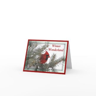 Cardinal Winter Wonderland card