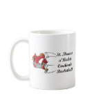 Cardinals basketball script coffee mug