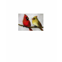 Cardinals Bird Art Ladies Shirt