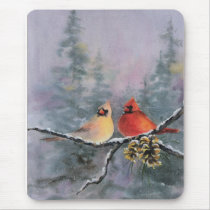 CARDINALS by SHARON SHARPE Mouse Pads