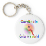 Cardinals Color My World Key Chain