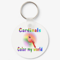Cardinals Color My World keychains