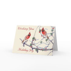 Cardinal's Holiday Greeting card