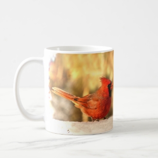 Cardinals in Autumn Mug
