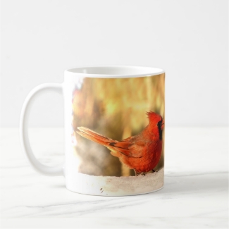 Cardinals in Autumn Mug