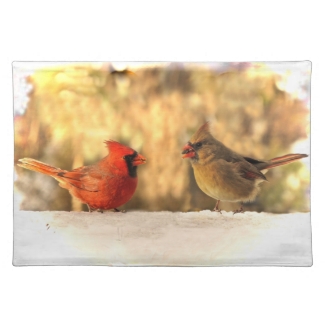 Cardinals in Autumn Placemat