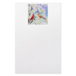 Cardinals in Flowering Apple Tree Stationery