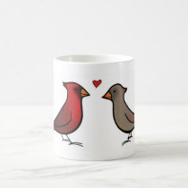 Cardinals in Love Mug by pasaiidesignstudio Cardinals in Love Mug