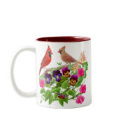 Cardinals in the Garden Mug mug