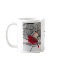 Cardinals in the Snow Coffee Mug by twrclinic Cardinals in the Snow Coffee Mug