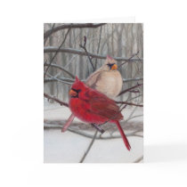 Cardinals in the Snow Holiday Card by twrclinic Cardinals in the Snow Holiday Card