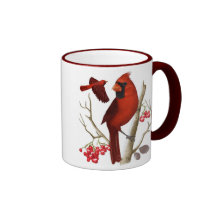 "Cardinals in the Wild" Bird Coffee Mug