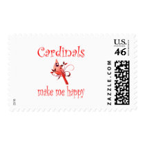 Cardinals Make Me Happy Stamp