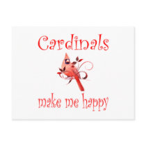 Cardinals Make Me Happy postcards