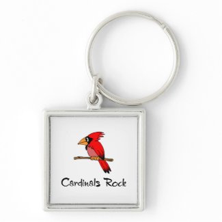 Cardinals Rock keychain