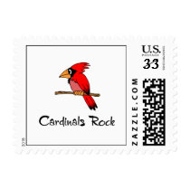 Cardinals Rock Postage Stamp