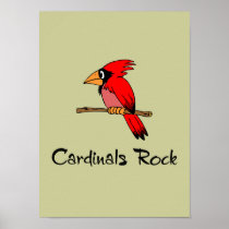 Cardinals Rock Print