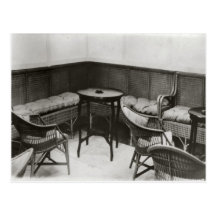 Cardington, Airship R101, Smoking room Postcard