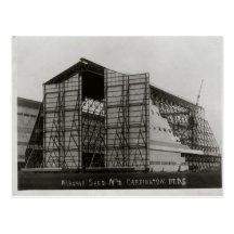 Cardington sheds under construction postcards