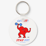Cardio Fitness Exercise Keychain keychain
