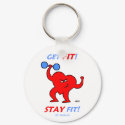 Cardio Fitness Exercise Keychain by Swisstoons Cardio Fitness Exercise Keychain