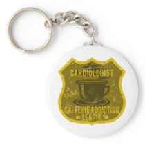 Cardiologist Caffeine Addiction League Key Chain