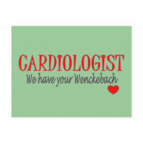 Cardiologist Wenckebach Funny T-shirt & Gifts postcards