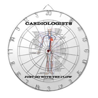 Cardiologists Just Go With The Flow (Circulatory) Dartboard With Darts