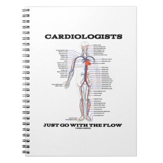 Cardiologists Just Go With The Flow (Circulatory) Spiral Notebook