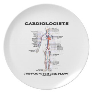 Cardiologists Just Go With The Flow (Circulatory) Dinner Plate