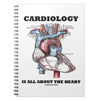 Cardiology Is All About The Heart (Anatomical) Spiral Notebook