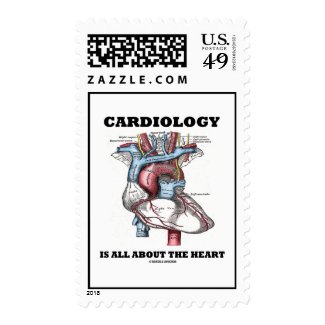 Cardiology Is All About The Heart (Anatomical) Stamp