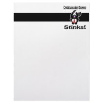 Cardiovascular Disease Stinks Skunk Awareness Desi Letterhead Design