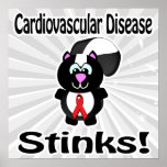 Cardiovascular Disease Stinks Skunk Awareness Desi Posters