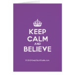 [Crown] keep calm and believe  Cards