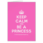[Crown] keep calm and be a princess  Cards