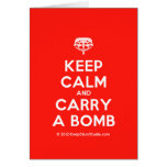 [Crown upside down] keep calm and carry a bomb  Cards