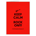 [Electric guitar] keep calm rock on!!!  Cards